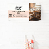 Firmenlogo Rosa Modernes QR-Foto Banner (InSitu)