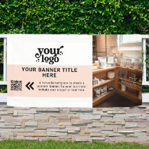 Firmenlogo Rosa Modernes QR-Foto