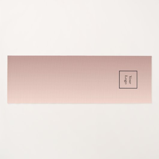 Firmenlogo Rose Gold Metallgeschäft Yogamatte (Vorderseite (Horizontal))
