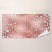 Firmenlogo Rose Golddiamanten Luxusfunkel Badehandtuch (Badehandtuch)