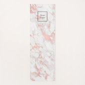Firmenlogo Rose Goldmarmor Yogamatte (Vorderseite)