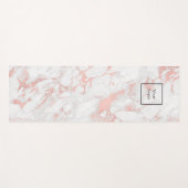 Firmenlogo Rose Goldmarmor Yogamatte (Vorderseite (Horizontal))