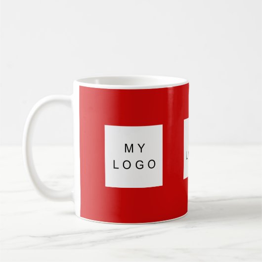 Firmenlogo rot kaffeetasse (Links)