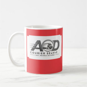 Firmenlogo Rot Kaffeetasse