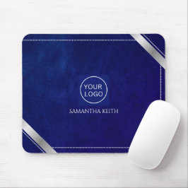 Firmenlogo Royal Blue Leather 2025 Custom Mousepad