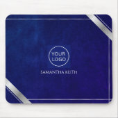 Firmenlogo Royal Blue Leather 2025 Custom Mousepad (Vorne)