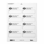 Firmenlogo - Rücksendeadresse - Versand (Vorne)