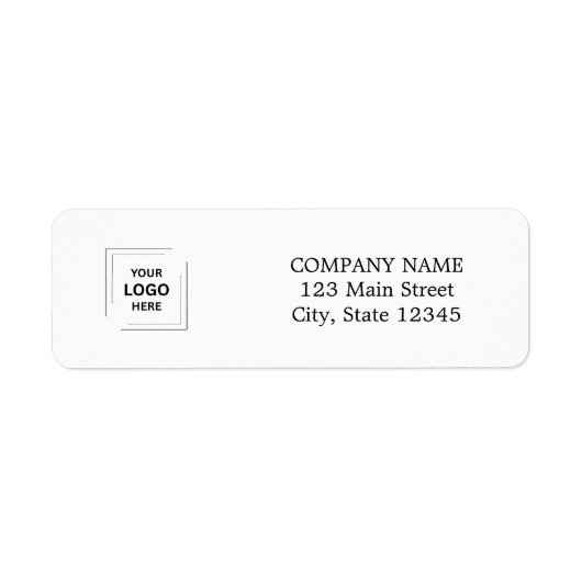 Firmenlogo | Rücksendeadresse von Unternehmen (Vorne)