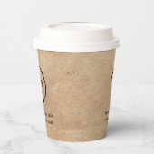 Firmenlogo | Rustikale Kraft Moderne Beruflich Pappbecher (Links)