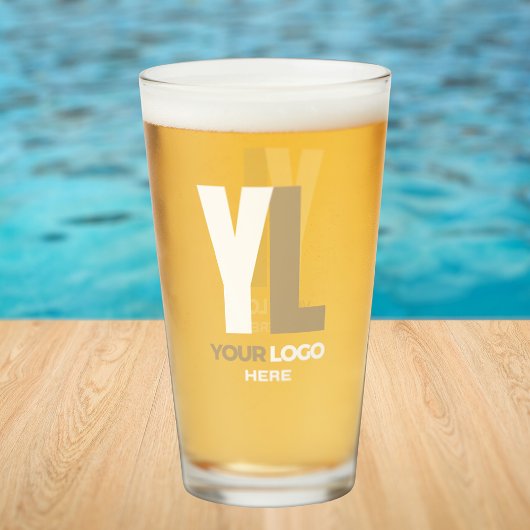 Firmenlogo Saubere minimale Markenbeere Glas