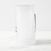 Firmenlogo Saubere minimale Markenfirma Mattglas Bierglas (Mittel)