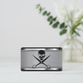 Firmenlogo / Schädel Visitenkarte (Stehend Vorderseite)