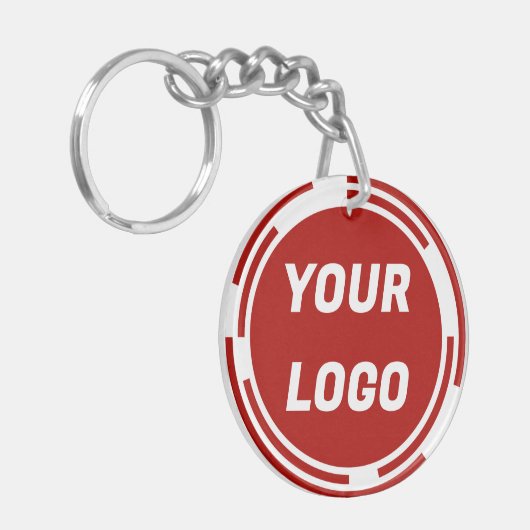 Firmenlogo Schlüsselanhänger (Vorderseite links)