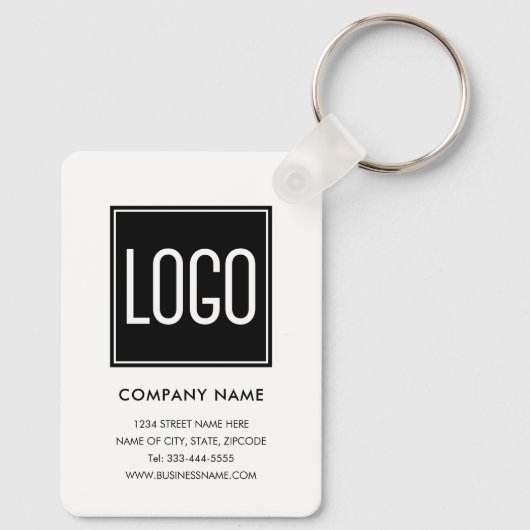 Firmenlogo Schlüsselanhänger (Rückseite)