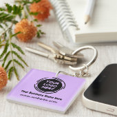 Firmenlogo Schlüsselanhänger für Mitarbeiter (Vorderseite rechts)