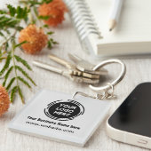 Firmenlogo Schlüsselanhänger für Mitarbeiter (Vorderseite rechts)