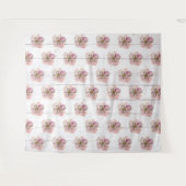 Firmenlogo Schritt & Wiederholung Hintergrund Weiß Wandteppich (Vorderseite (Horizontal))