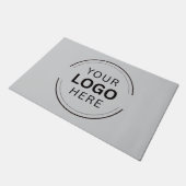 Firmenlogo Schwarz Beruflich Fußmatte (Schrägansicht)