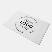 Firmenlogo Schwarz Beruflich Fußmatte (Schrägansicht)