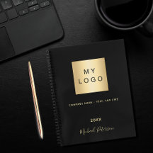 Firmenlogo schwarz, elegante Monografie