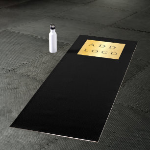 Firmenlogo Schwarz klassisches Geschäft Studio Yogamatte