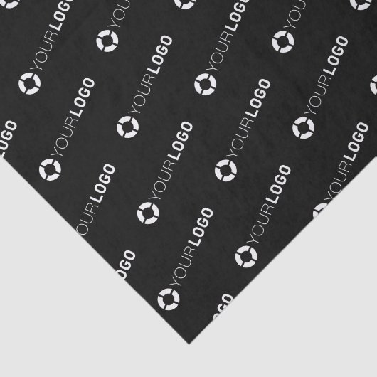 Firmenlogo schwarz seidenpapier (Ausschnitt)