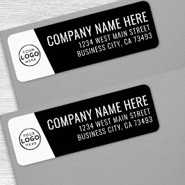 Firmenlogo Schwarze Minimale Moderne Unternehmen