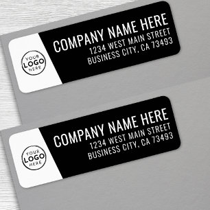 Firmenlogo Schwarze Minimale Moderne Unternehmen