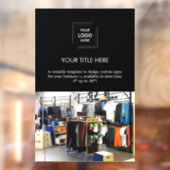 Firmenlogo | Schwarzes Berufliches Foto Fensteraufkleber (Blatt 2)