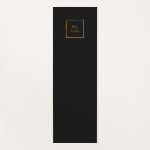 Firmenlogo Schwarzes klassisches Business-Studio Yogamatte (Vorderseite)
