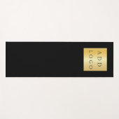 Firmenlogo Schwarzes klassisches Business-Studio Yogamatte (Vorderseite (Horizontal))