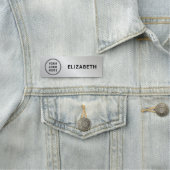 Firmenlogo Silber Namensschild (Beispiel)