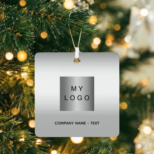 Firmenlogo Silber Weihnachtsgeschenk Ornament Aus Metall