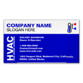 Firmenlogo & Slogan & Kontakt, Berufliche HVAC Magnetische Visitenkarte (Vorderseite)