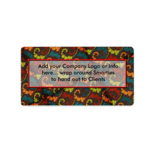 Firmenlogo Smartie Candy Wrappers Labels Adressaufkleber