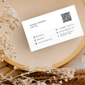 Firmenlogo Social Media Icon Digital QR Code Visitenkarte
