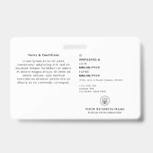 Firmenlogo | Staatsanwalt bei Gericht White Ausweis (Rückseite)