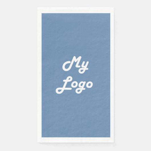 Firmenlogo staubblau serviette (Vorderseite)