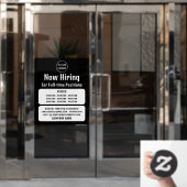 Firmenlogo, Stellenangebote Stellenwerbung Fensteraufkleber (Büro Tür)