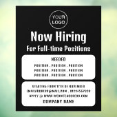 Firmenlogo, Stellenangebote Stellenwerbung Fensteraufkleber (Blatt 3)