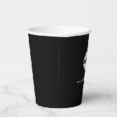 Firmenlogo Stilvoll Minimalistisch Pappbecher (Rechts)