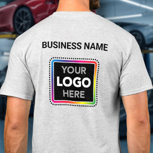 Firmenlogo-T-Shirt mit Vorder- und Rückseitendruck T-Shirt