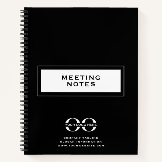 Firmenlogo-Tagungsnotizen Spirale Notizblock (Vorderseite)