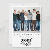 Firmenlogo Team Foto Stilvoll Weihnachten (Vorderseite)