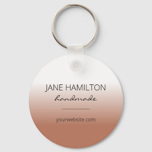 Firmenlogo Terracotta Einfaches Schlüsselanhänger