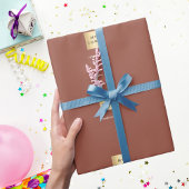 Firmenlogo Terracotta Geschenkpapier