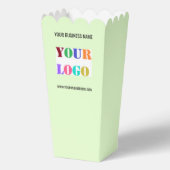 Firmenlogo-Text Branded Popcorn-Boxen Beispiel Geschenkschachtel (Rückseite)