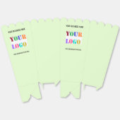 Firmenlogo-Text Branded Popcorn-Boxen Beispiel Geschenkschachtel (Ungeklappt)