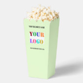 Firmenlogo-Text Branded Popcorn-Boxen Beispiel Geschenkschachtel (Geplatzt)