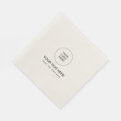 Firmenlogo Text hier Benutzerdefiniertes Template Serviette (Ecke)